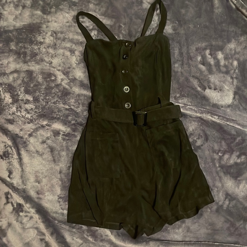 Velour black romper